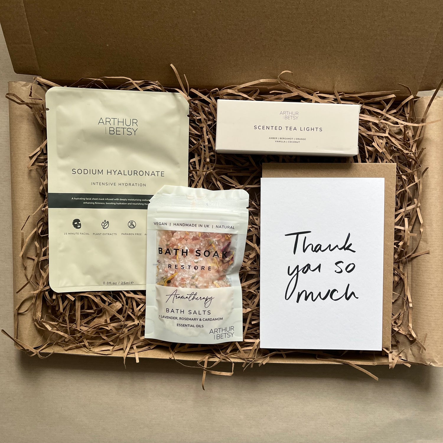 A image of a thank you gift box sold by The Gift Box Cheshire