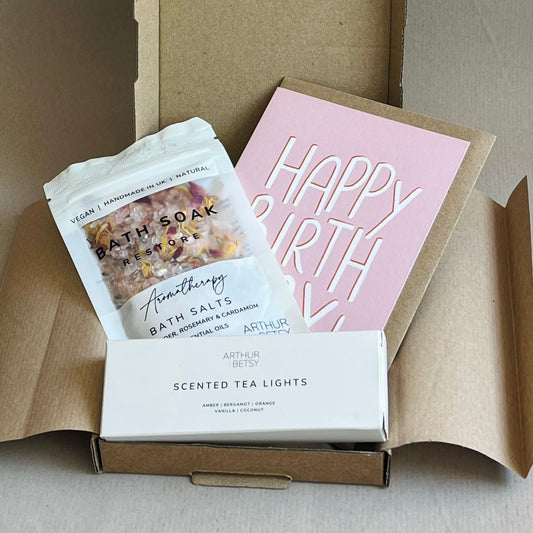 HAPPY BIRTHDAY (PINK) | LETTERBOX SIZED GIFT BOX