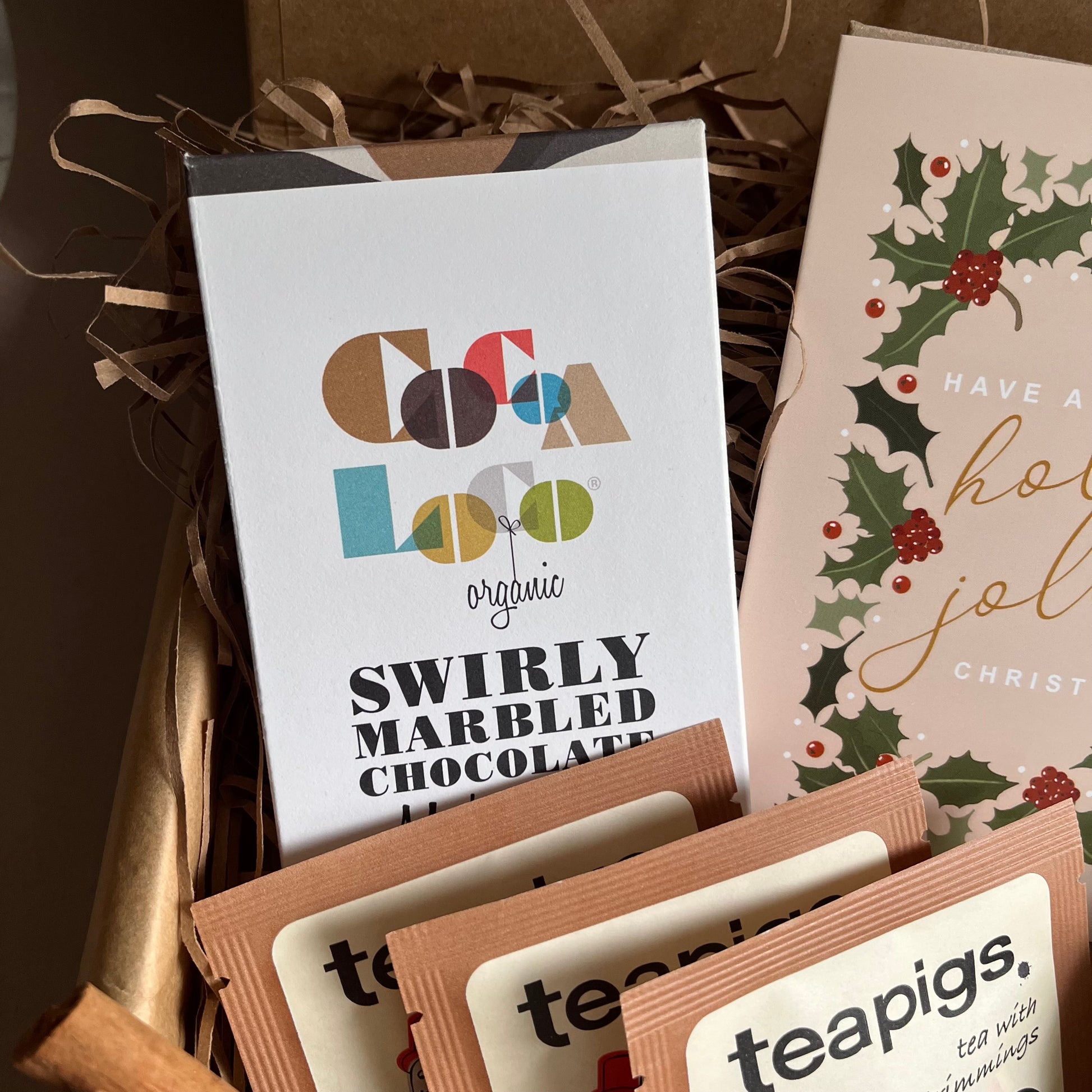 Marbled chocolate bar from the Festive Indulgence Gift Box.